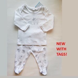 🆕 Kissy Kissy Baby 2-Piece Layette 3-6 Months NEW